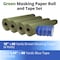 Idl Packaging 18in x 60 yd Green Masking Paper and 1 1/2in x 60 yd Painters Tape, for Covering, 4PK 4x GRH-18, 4463-112 - alternate 2